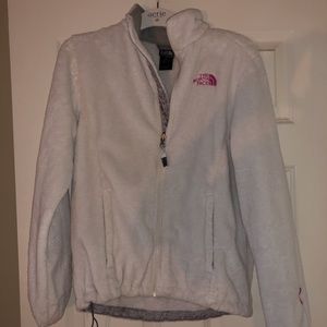 Fuzzy north face  zip up